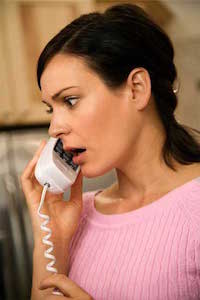 Woman Speaking on the Phone