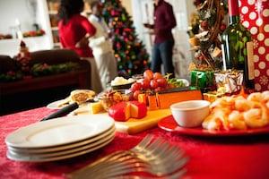 December dinner with food