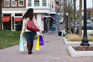 Woman with bags